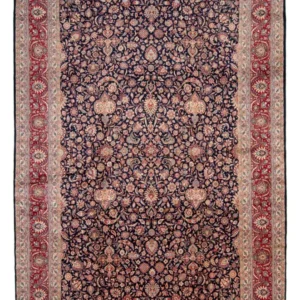 Tapete Persa - Clássico - 503 x 342 cm - azul escuro
