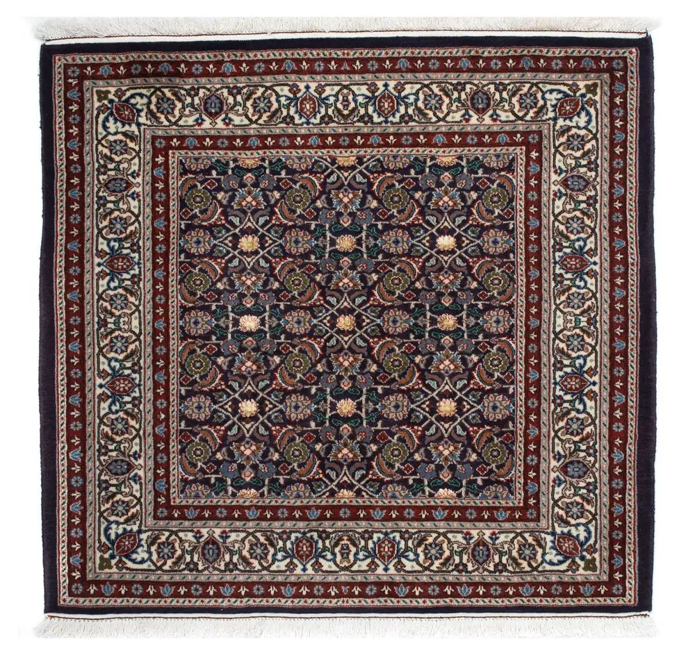 Tapete Persa - Clássico praç - 104 x 103 cm - azul escuro