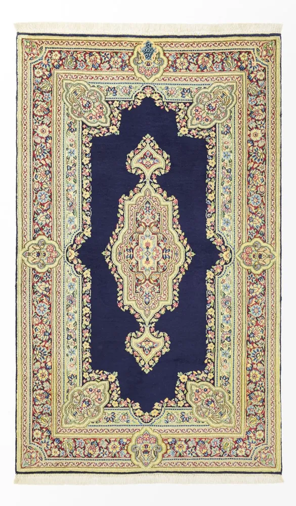 Tapete Persa - Clássico - Real - 147 x 90 cm - azul escuro