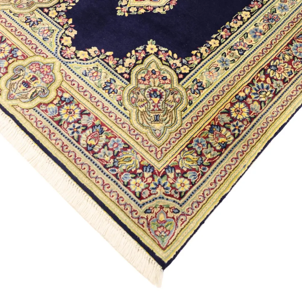 Tapete Persa - Clássico - Real - 147 x 90 cm - azul escuro
