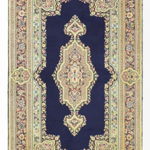 Tapete Persa - Clássico - Real - 147 x 90 cm - azul escuro