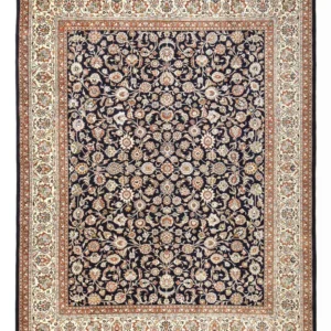Tapete Persa - Clássico - Real - 388 x 300 cm - azul escuro