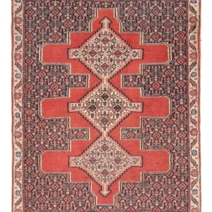Tapete Persa - Clássico - 98 x 72 cm - vermelho