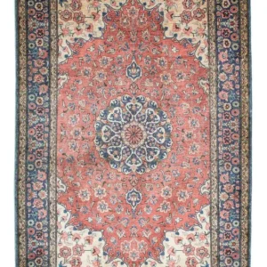Tapete persa - Ghom - 121 x 78 cm - ferrugem