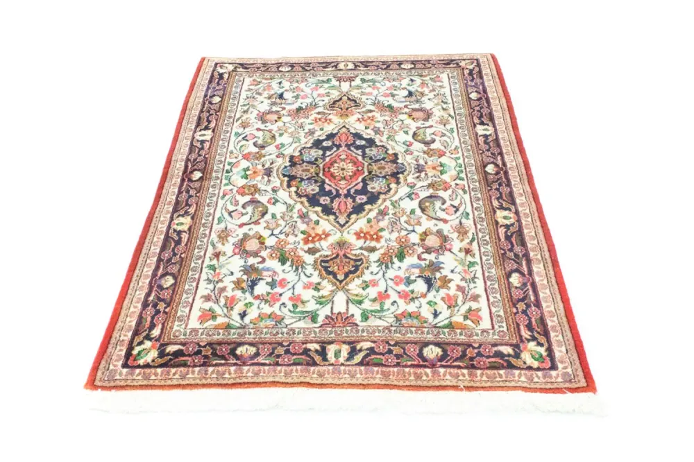 Tapete persa - Ghom - 145 x 102 cm - bege
