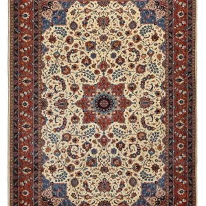 Tapete persa - Ghom - 292 x 210 cm - areia