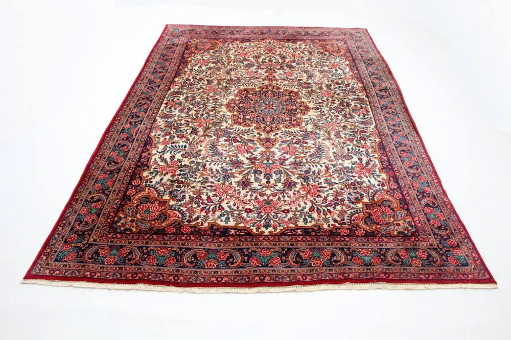 Tapete persa - Ghom - 333 x 213 cm - bege