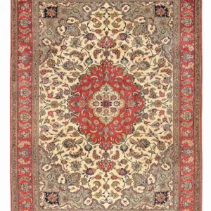 Tapete persa - Ghom - 353 x 255 cm - vermelho