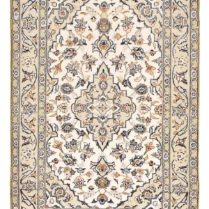 Tapete persa - Keshan - 142 x 96 cm - areia