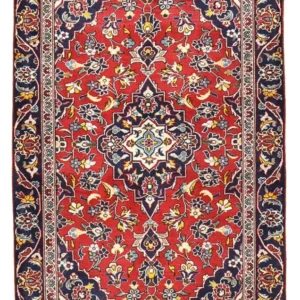 Tapete persa - Keshan - 142 x 90 cm - vermelho