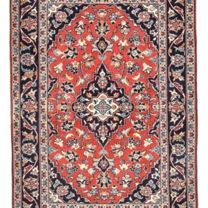 Tapete persa - Keshan - 150 x 98 cm - vermelho