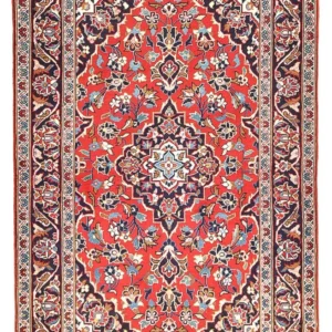 Tapete persa - Keshan - 152 x 102 cm - vermelho
