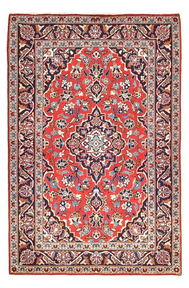 Tapete persa - Keshan - 152 x 102 cm - vermelho