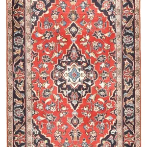 Tapete persa - Keshan - 152 x 96 cm - vermelho