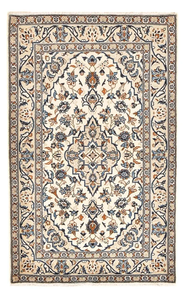 Tapete persa - Keshan - 154 x 96 cm - areia