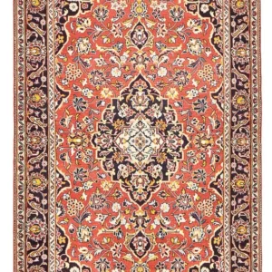 Tapete persa - Keshan - 210 x 127 cm - vermelho claro