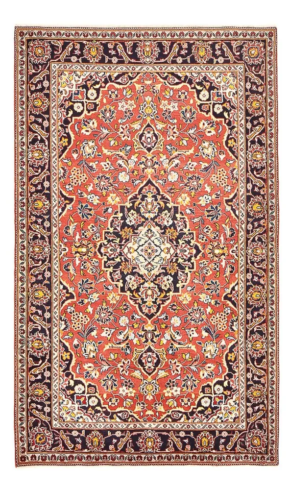 Tapete persa - Keshan - 210 x 127 cm - vermelho claro