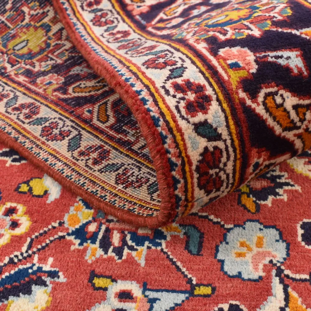 Tapete persa - Keshan - 210 x 127 cm - vermelho claro