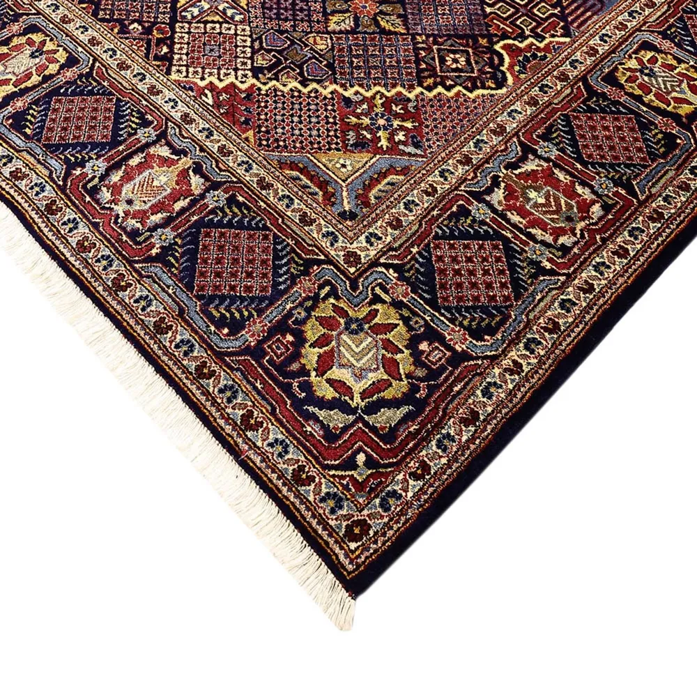 Tapete persa - Keshan - 211 x 143 cm - azul escuro