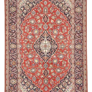 Tapete persa - Keshan - 216 x 138 cm - vermelho