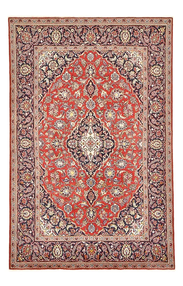 Tapete persa - Keshan - 216 x 138 cm - vermelho