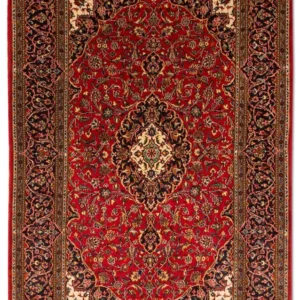 Tapete persa - Keshan - 216 x 141 cm - vermelho