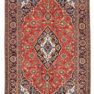 Tapete persa - Keshan - 227 x 140 cm - vermelho