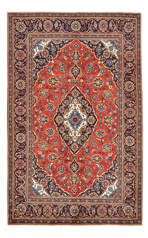 Tapete persa - Keshan - 227 x 140 cm - vermelho
