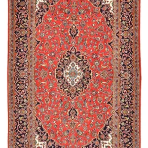 Tapete persa - Keshan - 228 x 142 cm - vermelho