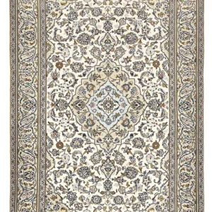 Tapete persa - Keshan - 254 x 145 cm - areia