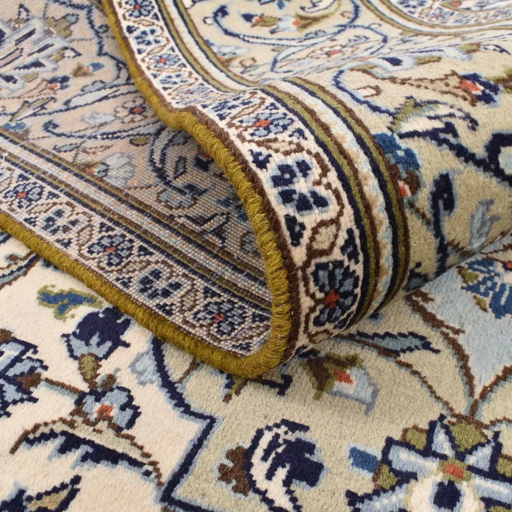 Tapete persa - Keshan - 254 x 145 cm - areia