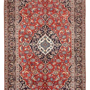 Tapete persa - Keshan - 257 x 146 cm - vermelho