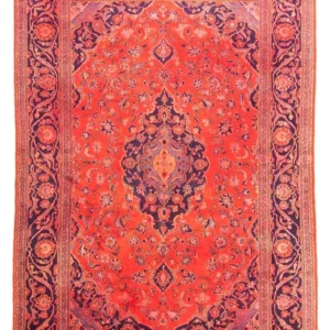 Tapete persa - Keshan - 277 x 170 cm - vermelho claro
