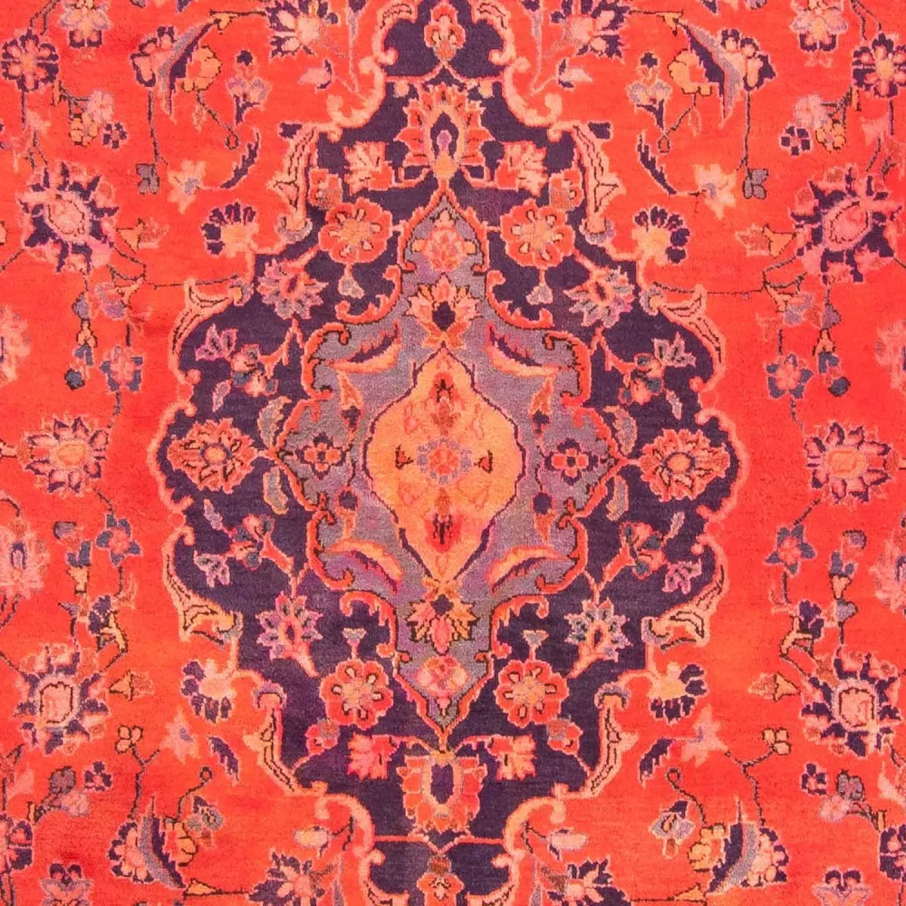 Tapete persa - Keshan - 277 x 170 cm - vermelho claro
