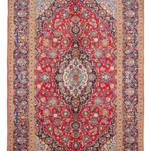 Tapete persa - Keshan - 288 x 194 cm - vermelho