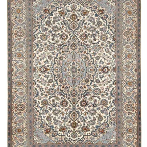 Tapete persa - Keshan - 288 x 198 cm - bege claro