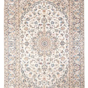 Tapete persa - Keshan - 293 x 195 cm - creme