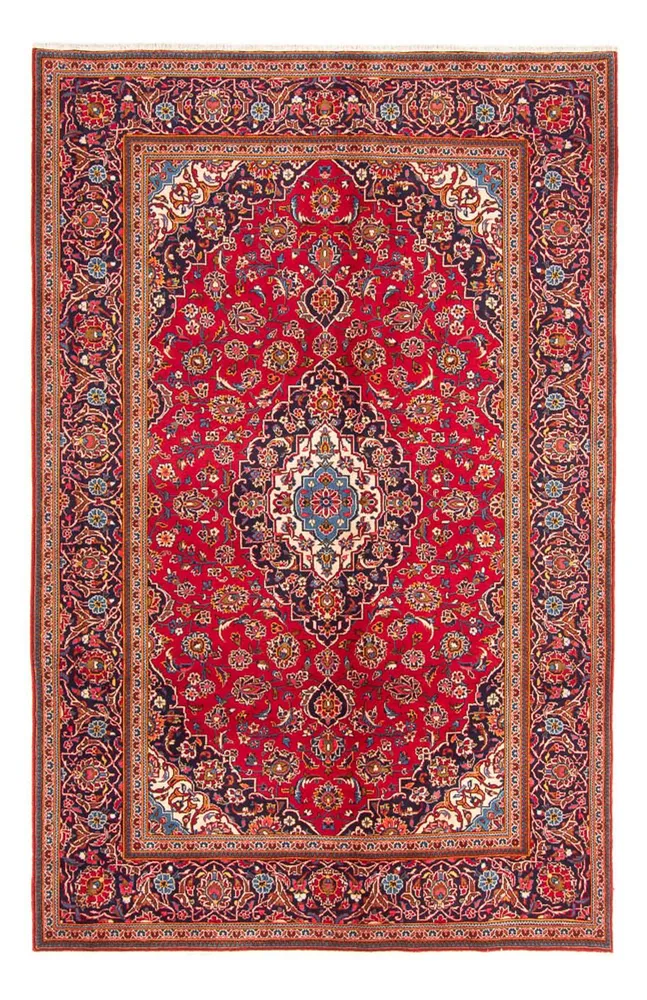 Tapete persa - Keshan - 296 x 195 cm - vermelho