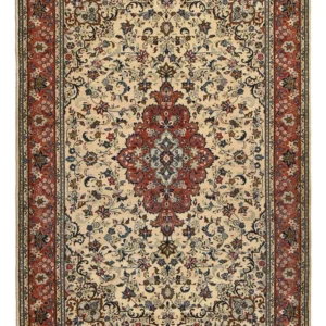 Tapete persa - Keshan - 296 x 201 cm - bege