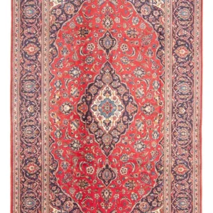 Tapete persa - Keshan - 303 x 191 cm - vermelho
