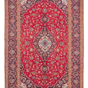 Tapete persa - Keshan - 303 x 204 cm - vermelho