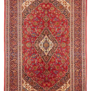 Tapete persa - Keshan - 309 x 212 cm - vermelho