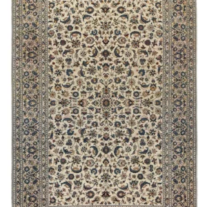 Tapete persa - Keshan - 322 x 217 cm - areia