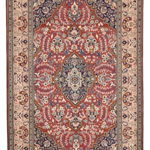 Tapete persa - Keshan - 326 x 209 cm - vermelho claro