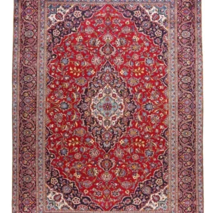 Tapete persa - Keshan - 332 x 231 cm - vermelho