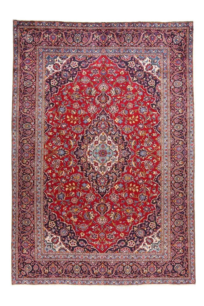 Tapete persa - Keshan - 332 x 231 cm - vermelho