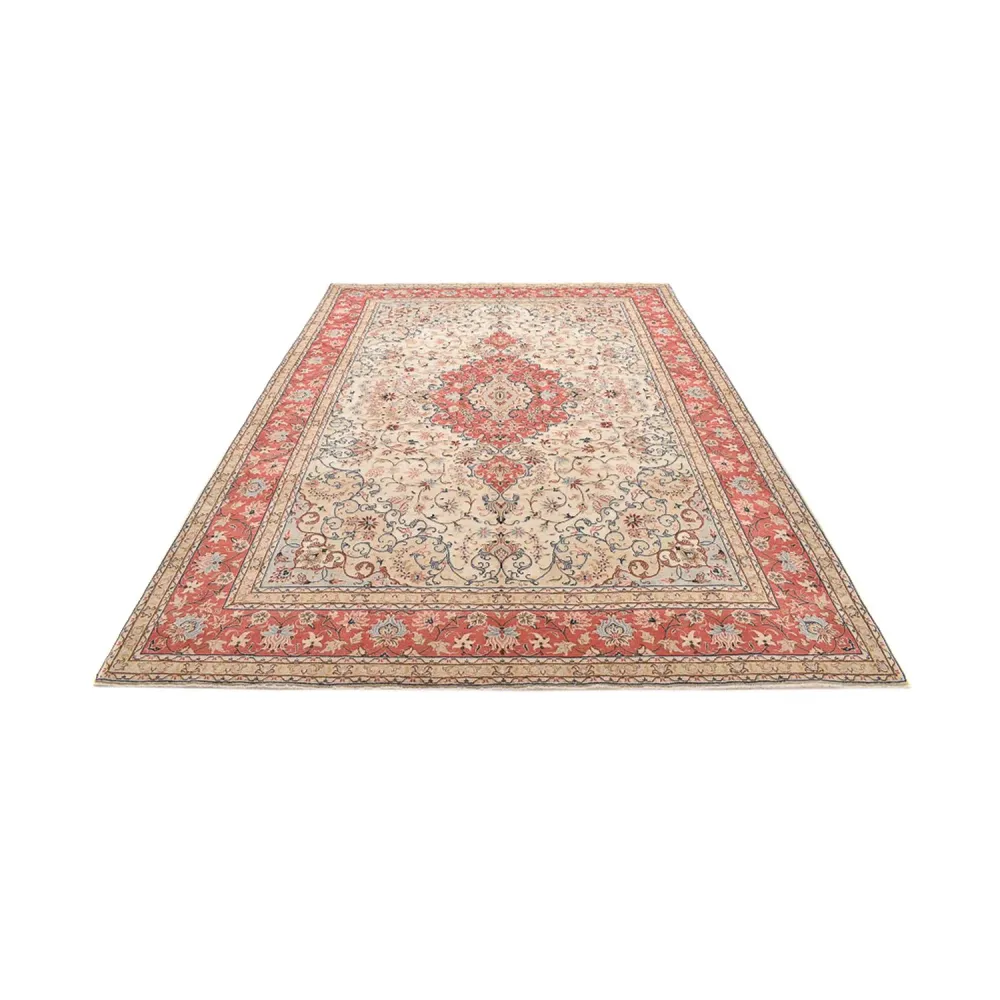 Tapete persa - Keshan - 342 x 243 cm - bege claro