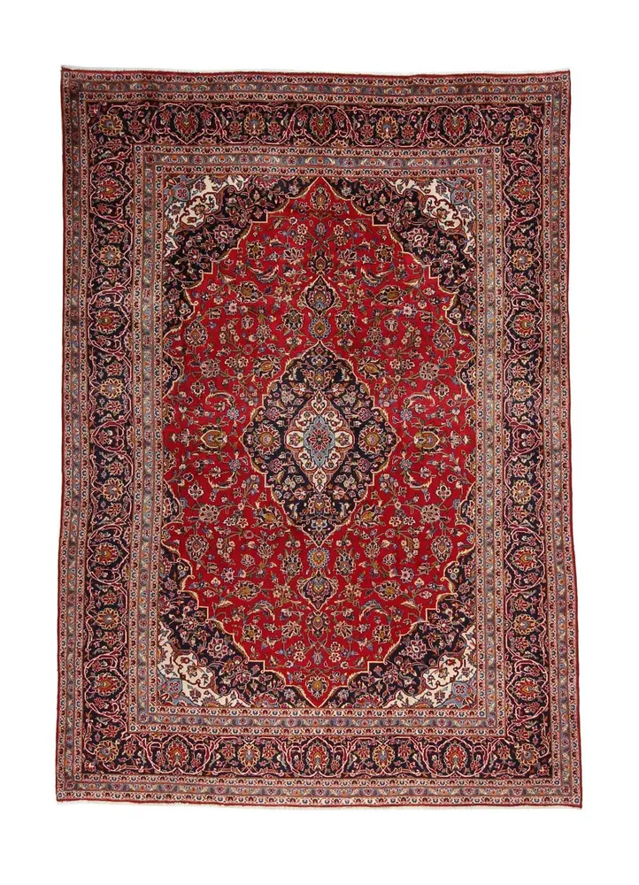 Tapete persa - Keshan - 342 x 246 cm - vermelho