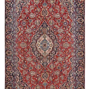 Tapete persa - Keshan - 343 x 219 cm - vermelho