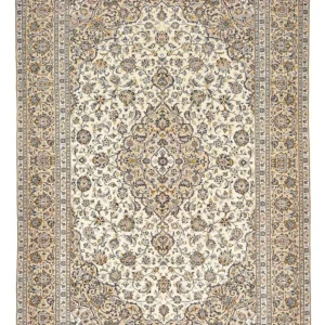 Tapete persa - Keshan - 343 x 238 cm - bege claro